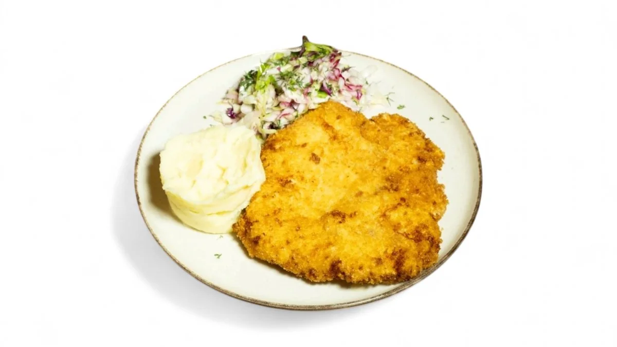 Șnițel de pui cu piure de cartofi — Restaurant Mona Lisa